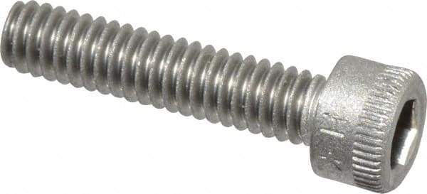 Holo-Krome - #8-32 UNC Hex Socket Drive, Socket Cap Screw - Grade 18-8 Stainless Steel, Uncoated, Fully Threaded, 3/4" Length Under Head - USA Tool & Supply