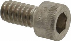 Holo-Krome - #10-24 UNC Hex Socket Drive, Socket Cap Screw - Grade 18-8 Stainless Steel, Uncoated, Fully Threaded, 3/8" Length Under Head - USA Tool & Supply
