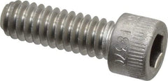 Holo-Krome - 1/4-20 UNC Hex Socket Drive, Socket Cap Screw - Grade 18-8 Stainless Steel, Uncoated, Fully Threaded, 3/4" Length Under Head - USA Tool & Supply