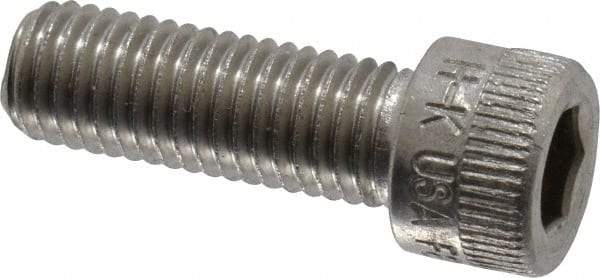 Holo-Krome - 1/4-28 UNF Hex Socket Drive, Socket Cap Screw - Grade 18-8 Stainless Steel, Uncoated, Fully Threaded, 3/4" Length Under Head - USA Tool & Supply
