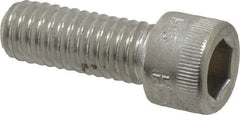 Holo-Krome - 3/8-16 UNC Hex Socket Drive, Socket Cap Screw - Grade 18-8 Stainless Steel, Uncoated, Fully Threaded, 1" Length Under Head - USA Tool & Supply