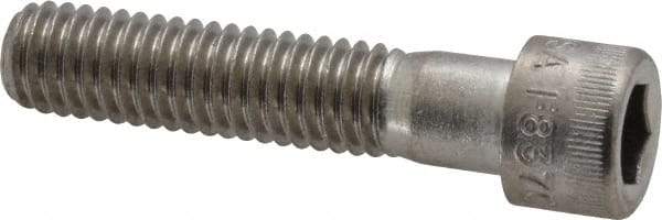 Holo-Krome - 3/8-16 UNC Hex Socket Drive, Socket Cap Screw - Grade 18-8 Stainless Steel, Uncoated, Partially Threaded, 1-3/4" Length Under Head - USA Tool & Supply