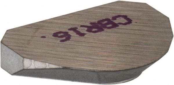 Kennametal - Round, CBR Chipbreaker for Indexables - 0.09" Thick, 0.075" Effective Width - USA Tool & Supply