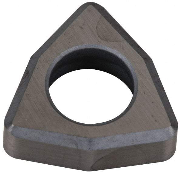 Kennametal - 1/2" Inscribed Circle, Trigon Turning Shim for Indexables - Ceramic, 0.187" Thick, Negative Rake - USA Tool & Supply