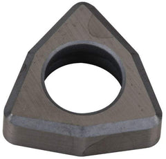 Kennametal - 1/2" Inscribed Circle, Trigon Turning Shim for Indexables - Ceramic, 0.187" Thick, Negative Rake - USA Tool & Supply