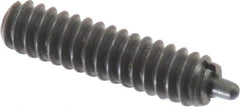 Gibraltar - 6-32, 17/32" Thread Length, 1/16" Plunger Projection, Steel Threaded Spring Plunger - 0.045" Max Plunger Diam, 17/32" Plunger Length, 0.5 Lb Init End Force, 1.5 Lb Final End Force - USA Tool & Supply