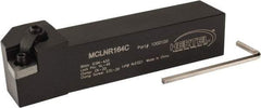Hertel - MCLN, Right Hand Cut, 5° Lead Angle, 1" Shank Height x 1" Shank Width, Negative Rake Indexable Turning Toolholder - 5" OAL, CN..43. Insert Compatibility, Series Multi-Option - USA Tool & Supply