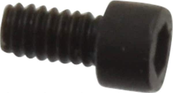 Holo-Krome - #0-80 UNF Hex Socket Drive, Socket Cap Screw - Alloy Steel, Black Oxide Finish, Fully Threaded, 1/8" Length Under Head - USA Tool & Supply