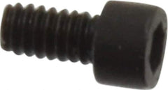 Holo-Krome - #0-80 UNF Hex Socket Drive, Socket Cap Screw - Alloy Steel, Black Oxide Finish, Fully Threaded, 1/8" Length Under Head - USA Tool & Supply