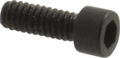 Holo-Krome - #0-80 UNF Hex Socket Drive, Socket Cap Screw - Alloy Steel, Black Oxide Finish, Fully Threaded, 3/16" Length Under Head - USA Tool & Supply
