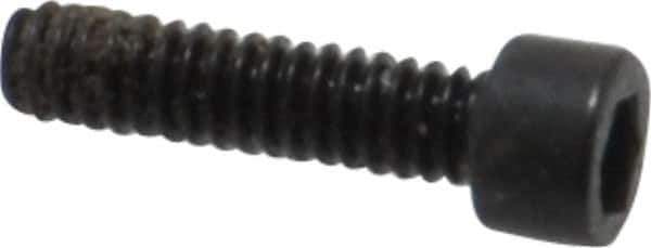 Holo-Krome - #0-80 UNF Hex Socket Drive, Socket Cap Screw - Alloy Steel, Black Oxide Finish, Fully Threaded, 1/4" Length Under Head - USA Tool & Supply