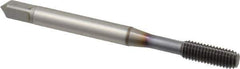 OSG - #10-32 UNF H5 Thread Limit Modified Bottoming Thread Forming Tap - Powdered Metal High Speed Steel, TiCN Finish, 2-3/8" OAL, 7/8" Thread Length, Right Hand Thread, Series EXOTAP NRT - Exact Industrial Supply