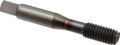 OSG - 3/8-16 UNC H6 Thread Limit Modified Bottoming Thread Forming Tap - Powdered Metal High Speed Steel, TiCN Finish, 2-15/16" OAL, 1-1/4" Thread Length, Right Hand Thread, Series EXOTAP NRT - USA Tool & Supply