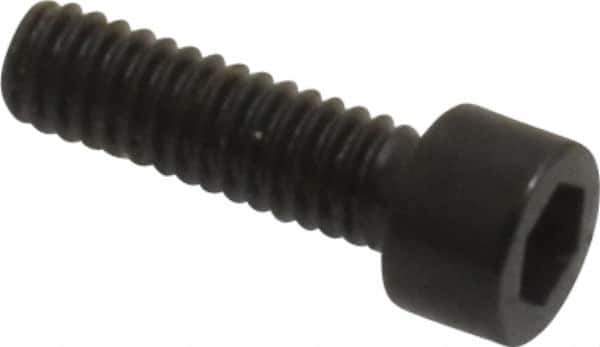 Holo-Krome - #1-72 UNF Hex Socket Drive, Socket Cap Screw - Alloy Steel, Black Oxide Finish, Fully Threaded, 1/4" Length Under Head - USA Tool & Supply