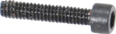 Holo-Krome - #1-72 UNF Hex Socket Drive, Socket Cap Screw - Alloy Steel, Black Oxide Finish, Fully Threaded, 3/8" Length Under Head - USA Tool & Supply
