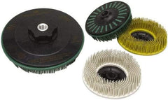 3M - 7" 50 Grit Ceramic Straight Disc Brush - Coarse Grade, 7/8" Trim Length, 7/8" Arbor Hole - USA Tool & Supply