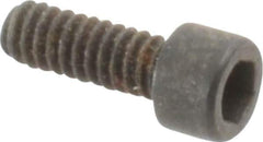 Holo-Krome - #2-56 UNC Hex Socket Drive, Socket Cap Screw - Alloy Steel, Black Oxide Finish, Fully Threaded, 1/4" Length Under Head - USA Tool & Supply