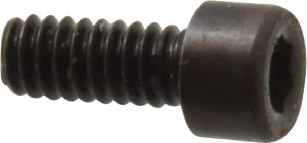 Holo-Krome - #3-48 UNC Hex Socket Drive, Socket Cap Screw - Alloy Steel, Black Oxide Finish, Fully Threaded, 1/4" Length Under Head - USA Tool & Supply