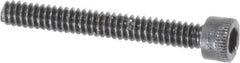 Holo-Krome - #4-40 UNC Hex Socket Drive, Socket Cap Screw - Alloy Steel, Black Oxide Finish, Fully Threaded, 7/8" Length Under Head - USA Tool & Supply