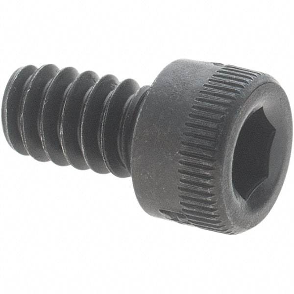 Holo-Krome - #6-32 UNC Hex Socket Drive, Socket Cap Screw - Alloy Steel, Black Oxide Finish, Fully Threaded, 1/4" Length Under Head - USA Tool & Supply