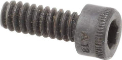 Holo-Krome - #6-32 UNC Hex Socket Drive, Socket Cap Screw - Alloy Steel, Black Oxide Finish, Fully Threaded, 3/8" Length Under Head - USA Tool & Supply