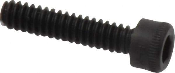 Holo-Krome - #6-32 UNC Hex Socket Drive, Socket Cap Screw - Alloy Steel, Black Oxide Finish, Fully Threaded, 5/8" Length Under Head - USA Tool & Supply