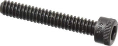 Holo-Krome - #6-32 UNC Hex Socket Drive, Socket Cap Screw - Alloy Steel, Black Oxide Finish, Fully Threaded, 7/8" Length Under Head - USA Tool & Supply