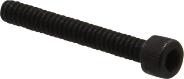 Holo-Krome - #6-32 UNC Hex Socket Drive, Socket Cap Screw - Alloy Steel, Black Oxide Finish, Fully Threaded, 1" Length Under Head - USA Tool & Supply