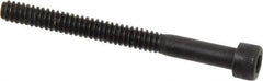 Holo-Krome - #6-32 UNC Hex Socket Drive, Socket Cap Screw - Alloy Steel, Black Oxide Finish, Partially Threaded, 1-1/2" Length Under Head - USA Tool & Supply