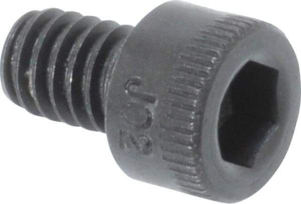 Holo-Krome - #8-32 UNC Hex Socket Drive, Socket Cap Screw - Alloy Steel, Black Oxide Finish, Fully Threaded, 1/4" Length Under Head - USA Tool & Supply