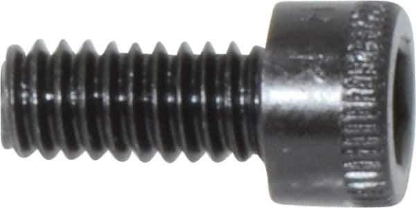 Holo-Krome - #8-32 UNC Hex Socket Drive, Socket Cap Screw - Alloy Steel, Black Oxide Finish, Fully Threaded, 3/8" Length Under Head - USA Tool & Supply