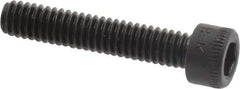 Holo-Krome - #8-32 UNC Hex Socket Drive, Socket Cap Screw - Alloy Steel, Black Oxide Finish, Fully Threaded, 7/8" Length Under Head - USA Tool & Supply