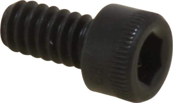 Holo-Krome - #10-24 UNC Hex Socket Drive, Socket Cap Screw - Alloy Steel, Black Oxide Finish, Fully Threaded, 3/8" Length Under Head - USA Tool & Supply
