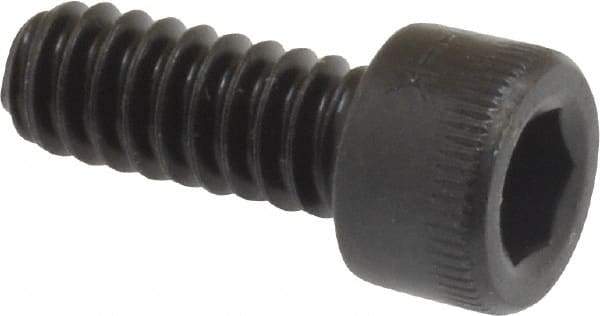 Holo-Krome - #10-24 UNC Hex Socket Drive, Socket Cap Screw - Alloy Steel, Black Oxide Finish, Fully Threaded, 1/2" Length Under Head - USA Tool & Supply