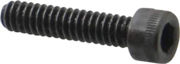 Holo-Krome - #10-24 UNC Hex Socket Drive, Socket Cap Screw - Alloy Steel, Black Oxide Finish, Fully Threaded, 7/8" Length Under Head - USA Tool & Supply