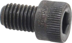 Holo-Krome - 1/4-28 UNF Hex Socket Drive, Socket Cap Screw - Alloy Steel, Black Oxide Finish, Fully Threaded, 3/8" Length Under Head - USA Tool & Supply