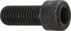 Holo-Krome - 1/4-28 UNF Hex Socket Drive, Socket Cap Screw - Alloy Steel, Black Oxide Finish, Fully Threaded, 5/8" Length Under Head - USA Tool & Supply