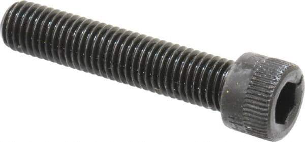 Holo-Krome - 1/4-28 UNF Hex Socket Drive, Socket Cap Screw - Alloy Steel, Black Oxide Finish, Fully Threaded, 1-1/4" Length Under Head - USA Tool & Supply