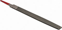 Simonds File - 6" Long, Second Cut, Mill American-Pattern File - Single Cut, Tang - USA Tool & Supply