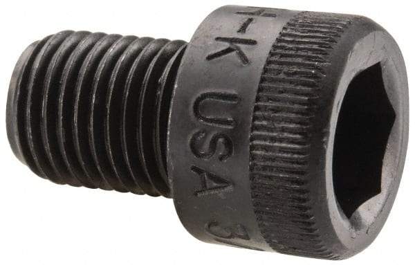 Holo-Krome - 3/8-24 UNF Hex Socket Drive, Socket Cap Screw - Alloy Steel, Black Oxide Finish, Fully Threaded, 1/2" Length Under Head - USA Tool & Supply