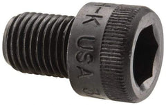 Holo-Krome - 3/8-24 UNF Hex Socket Drive, Socket Cap Screw - Alloy Steel, Black Oxide Finish, Fully Threaded, 1/2" Length Under Head - USA Tool & Supply