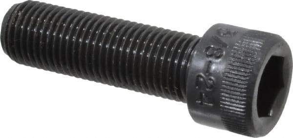 Holo-Krome - 3/8-24 UNF Hex Socket Drive, Socket Cap Screw - Alloy Steel, Black Oxide Finish, Fully Threaded, 1-1/4" Length Under Head - USA Tool & Supply