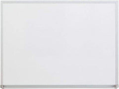 UNIVERSAL - 18" High x 24" Wide Melamine Dry Erase Board with 3/4" Rail - Aluminum, 5/8" Deep - USA Tool & Supply