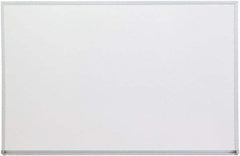 UNIVERSAL - 24" High x 36" Wide Melamine Dry Erase Board with 3/4" Rail - Aluminum, 5/8" Deep - USA Tool & Supply
