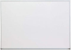 UNIVERSAL - 36" High x 48" Wide Melamine Dry Erase Board with 3/4" Rail - Aluminum, 5/8" Deep - USA Tool & Supply