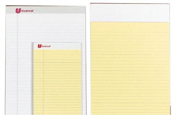 UNIVERSAL - 50 Sheet, 8-1/2 x 14", Perforated Style Ruled Pads - White - USA Tool & Supply