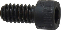 Holo-Krome - 1/4-20 UNC Hex Socket Drive, Socket Cap Screw - Alloy Steel, Black Oxide Finish, Fully Threaded, 1/2" Length Under Head - USA Tool & Supply