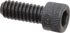 Holo-Krome - 1/4-20 UNC Hex Socket Drive, Socket Cap Screw - Alloy Steel, Black Oxide Finish, Fully Threaded, 5/8" Length Under Head - USA Tool & Supply