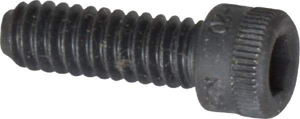 Holo-Krome - 1/4-20 UNC Hex Socket Drive, Socket Cap Screw - Alloy Steel, Black Oxide Finish, Fully Threaded, 3/4" Length Under Head - USA Tool & Supply