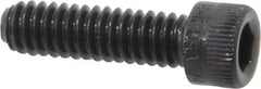 Holo-Krome - 1/4-20 UNC Hex Socket Drive, Socket Cap Screw - Alloy Steel, Black Oxide Finish, Fully Threaded, 7/8" Length Under Head - USA Tool & Supply